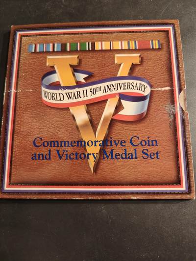 老王徽章第186期 - 美国二战50周年纪念章    原封