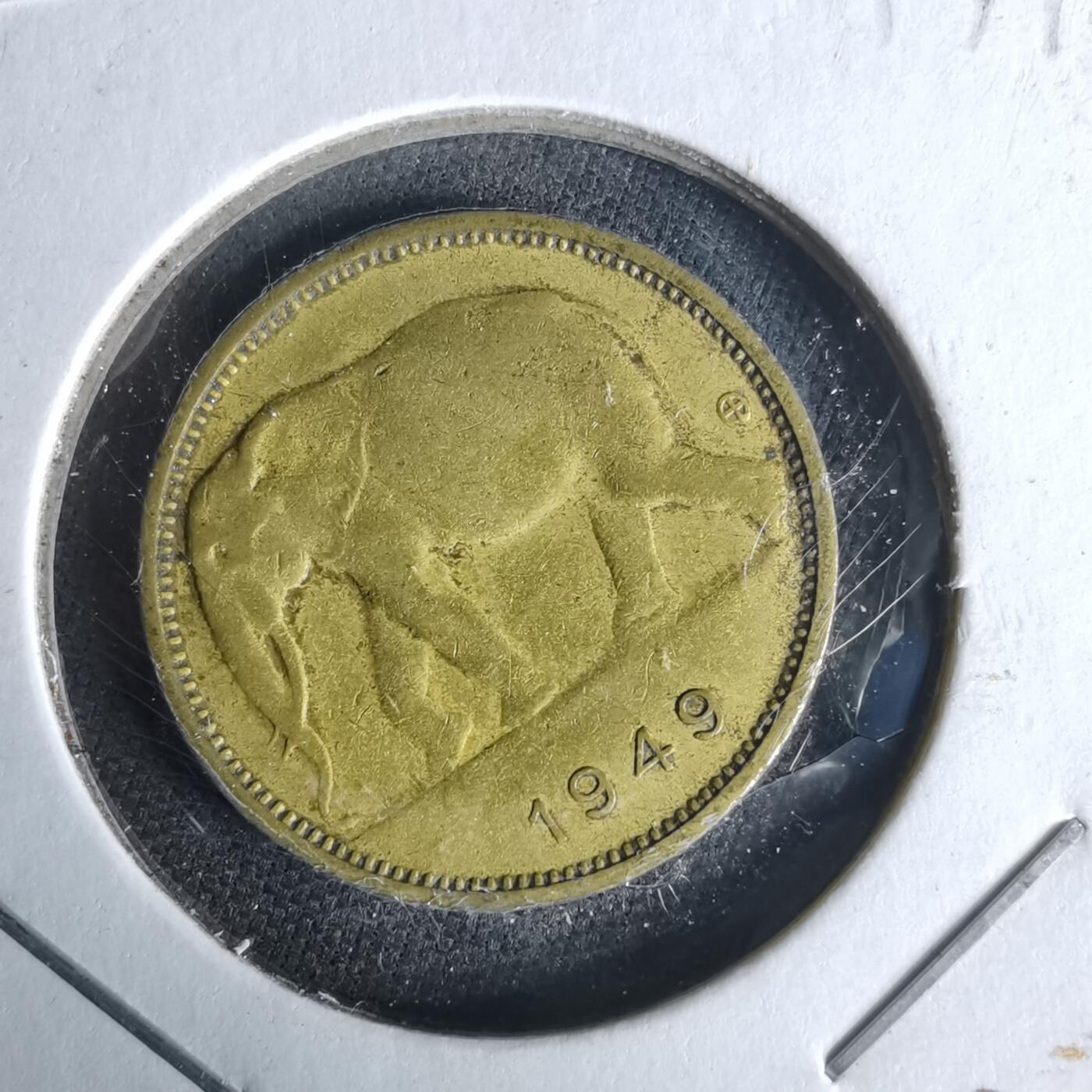 沼泽如烟--第1017场 比属刚果1948年1法郎大象