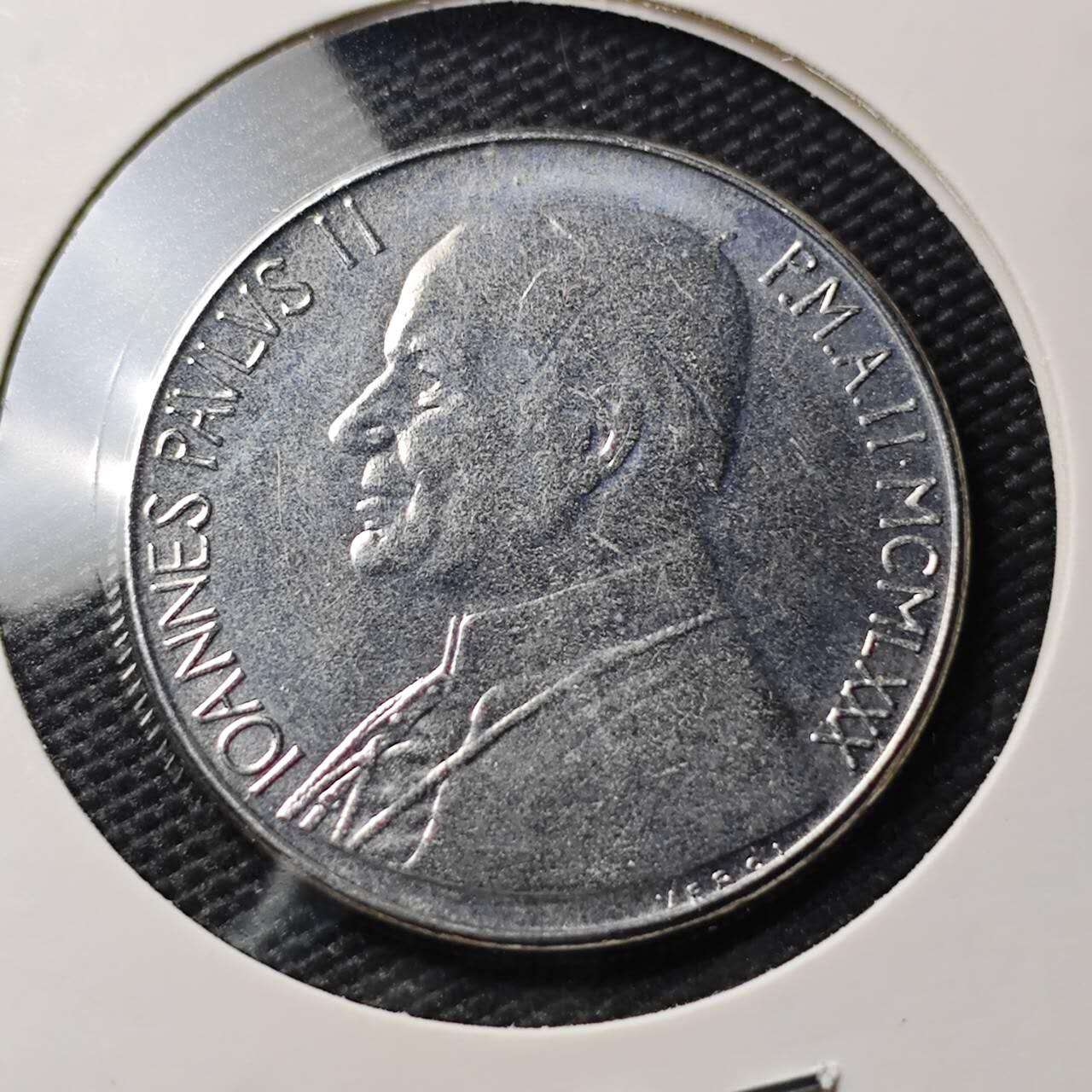 KK钱币收藏小铺   第404期 2月预留时间 周末发货  梵蒂冈100里拉