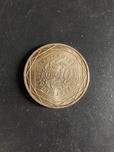 老王徽章第186期 - 法国10欧元银币   500银    10g