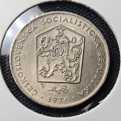 KK钱币收藏小铺   第404期 2月预留时间 周末发货 -  1976捷克斯洛伐克2克朗 好品