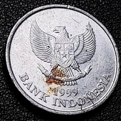 泉币菌-第206场-拍品多 请提前出价 1999年 印度尼西亚100铝币 23mm 