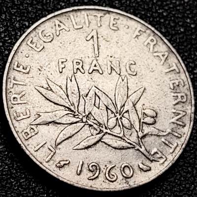 泉币菌-第206场-拍品多 请提前出价 - 1960年 法国1法郎 播种女神 24mm