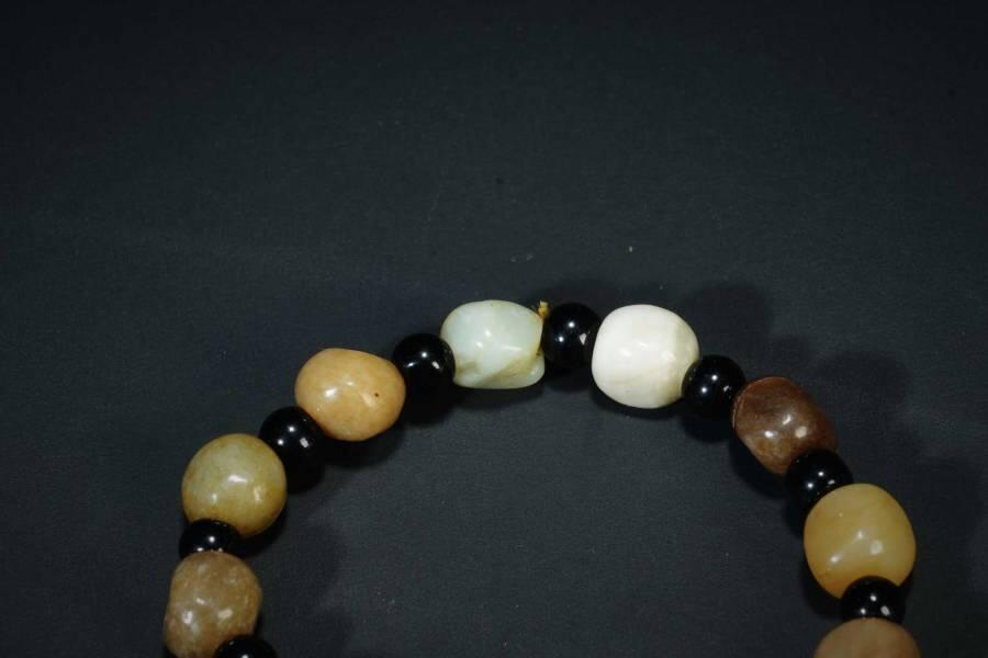 上海都达杂项专场五十六【全场包邮】  天然 和田玉籽料手串92-53