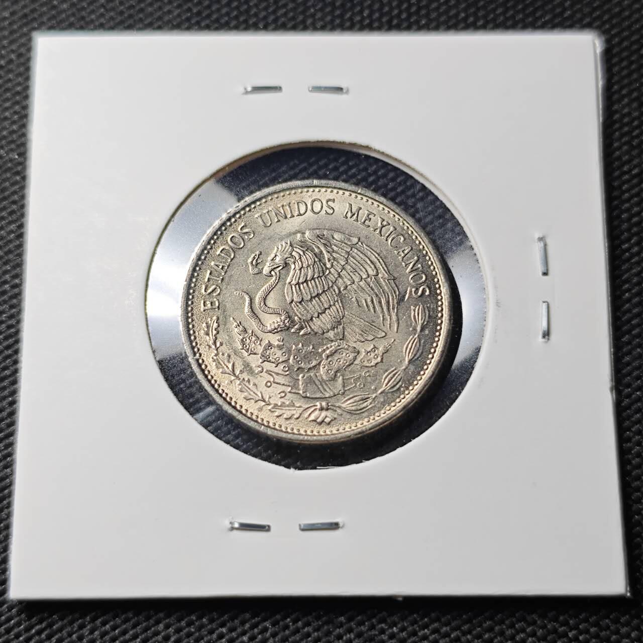 KK钱币收藏小铺   第404期 2月预留时间 周末发货  墨西哥50比索 好品