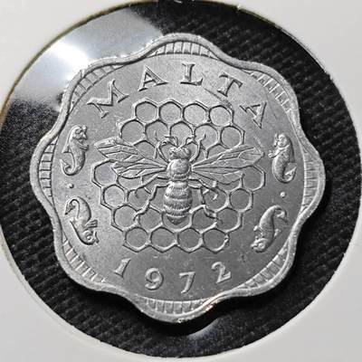 KK钱币收藏小铺   第404期 2月预留时间 周末发货 -  马耳他3米尔 好品