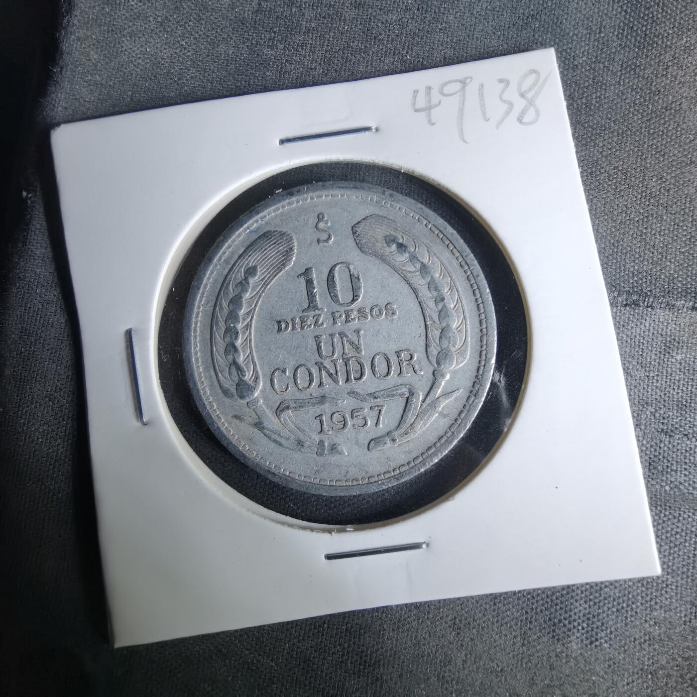 沼泽如烟--第1017场 智利1957年10比索