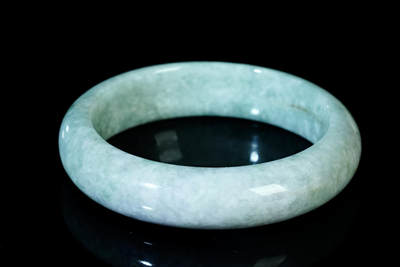 上海都达杂项专场90【全场包邮】  天然冰糯种翡翠手镯92-17