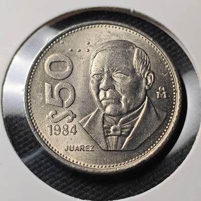 KK钱币收藏小铺   第404期 2月预留时间 周末发货 -  墨西哥50比索 好品