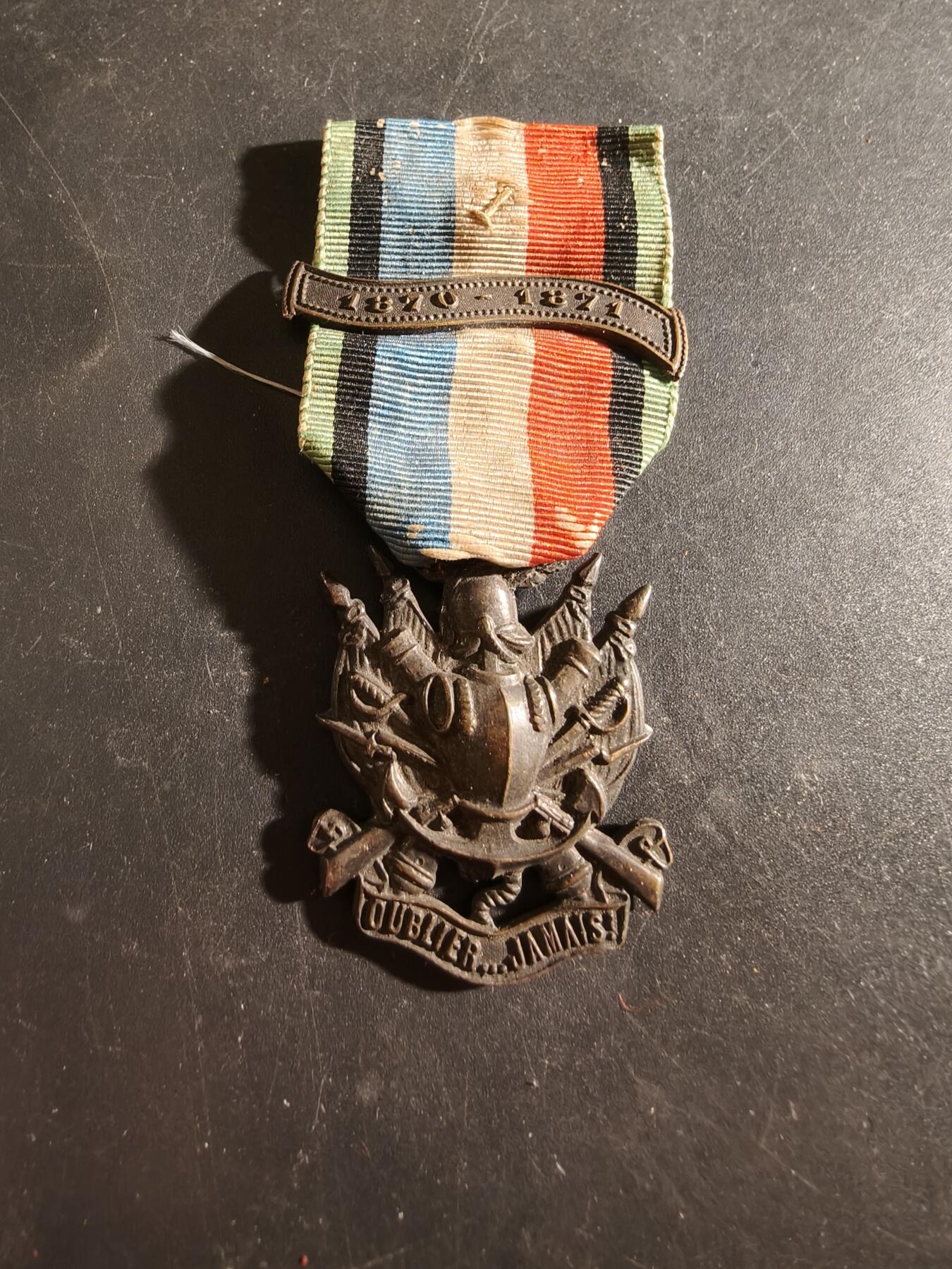 老王徽章第186期 法国普法战争老兵协会奖章   带普法战争勋条