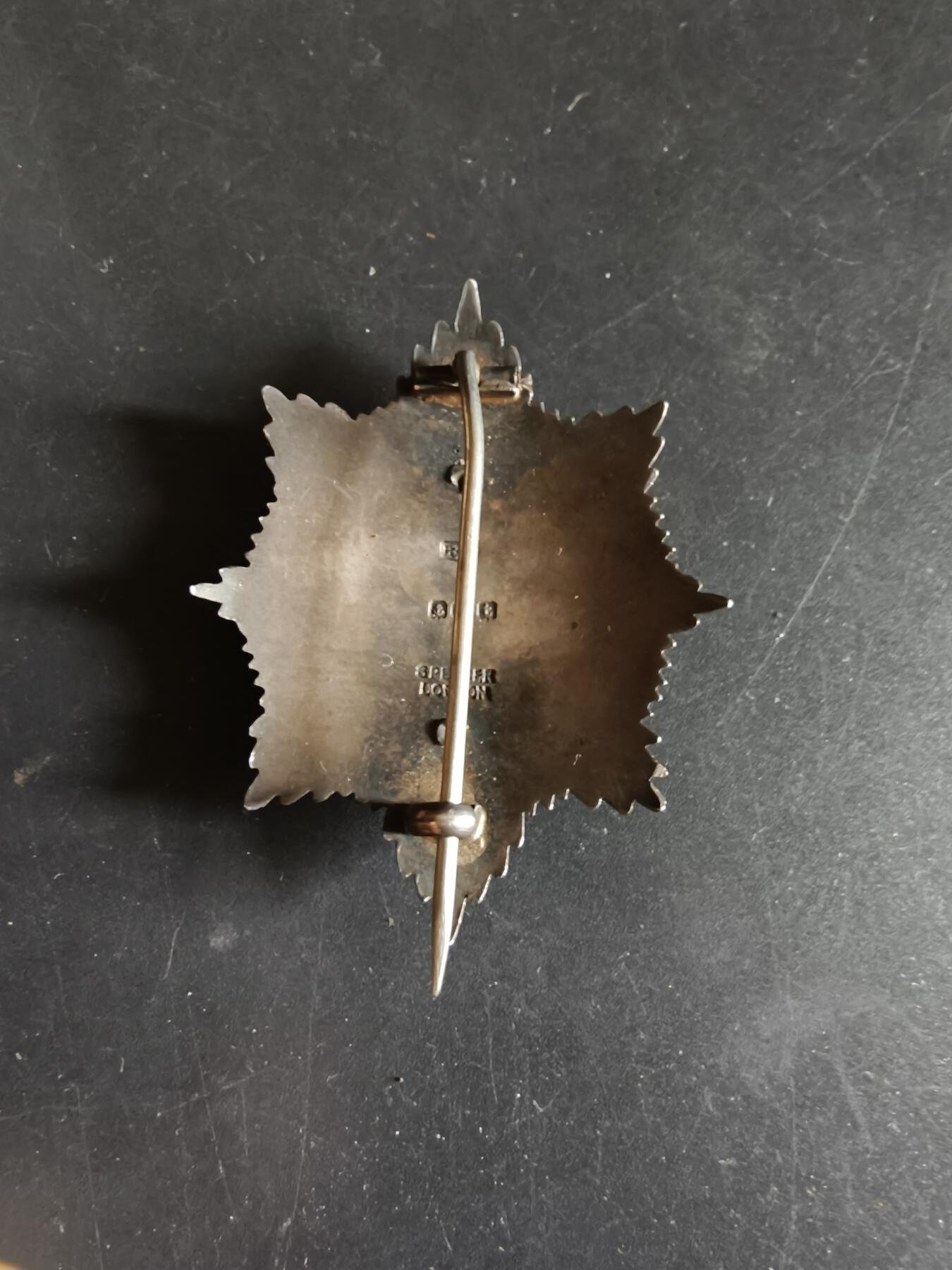 老王徽章第186期 英国共济会女子协会星芒    925银质珐琅    18.9g