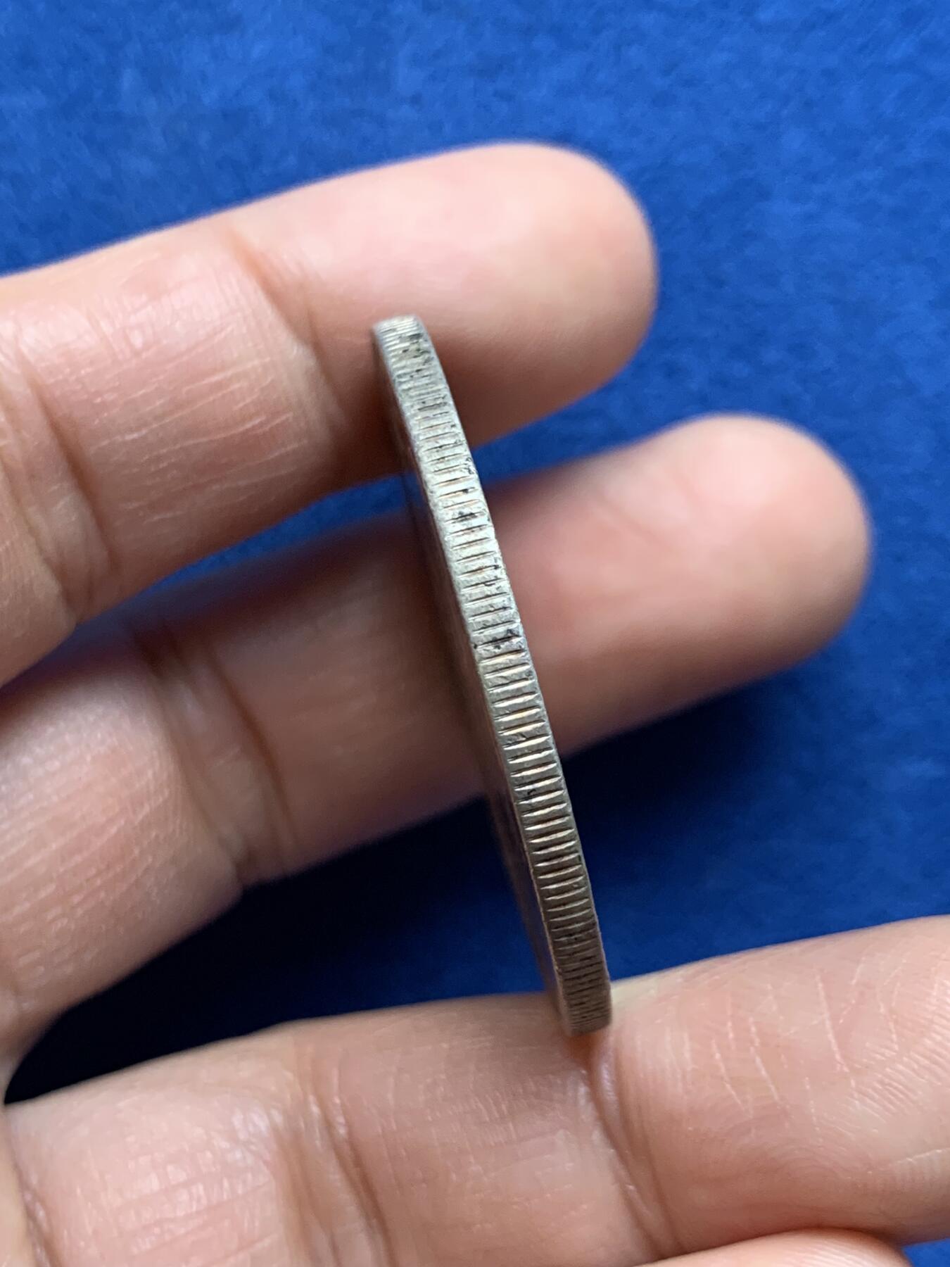 《竞宝斋》第469场 周日，周一 2场连拍 （全场包邮）欢迎送拍 真银假币 民国三年 袁像大头 一元银币 26.7g 点测约960银