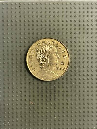 2026年第32场各国散币拍卖（总第182场） - 墨西哥1966年5分