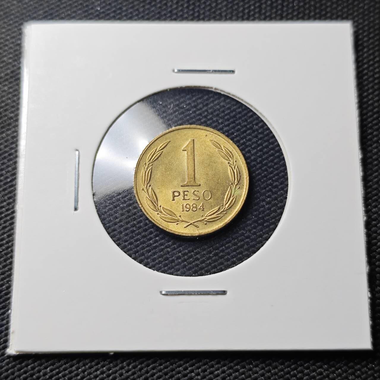 KK钱币收藏小铺   第404期 2月预留时间 周末发货  智利1比索 好品