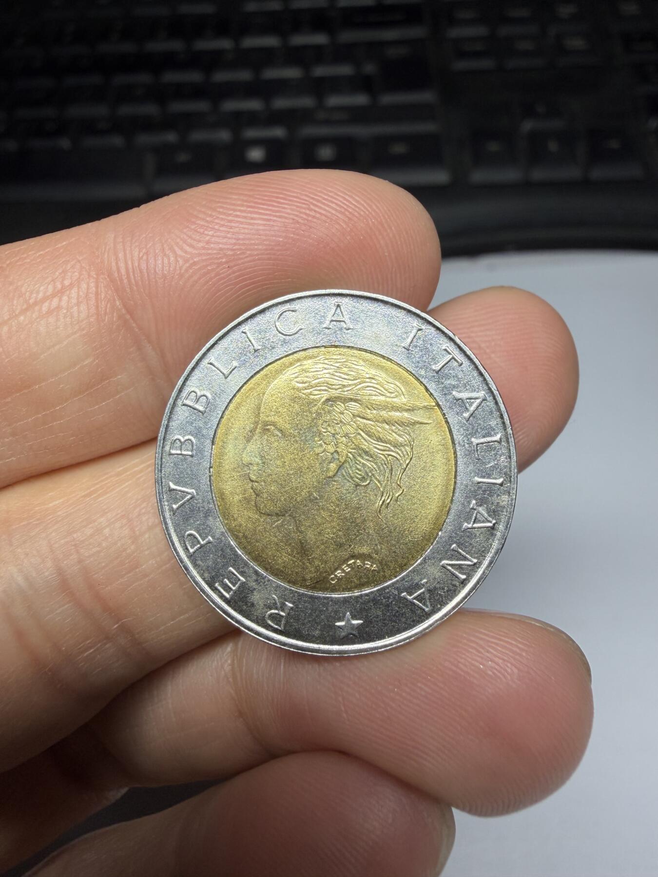 2026年集古藏今外币拍卖第三期-第1场—（总第311拍），可以寄存60天，满160元包邮。 1997年意大利500里拉纪念币