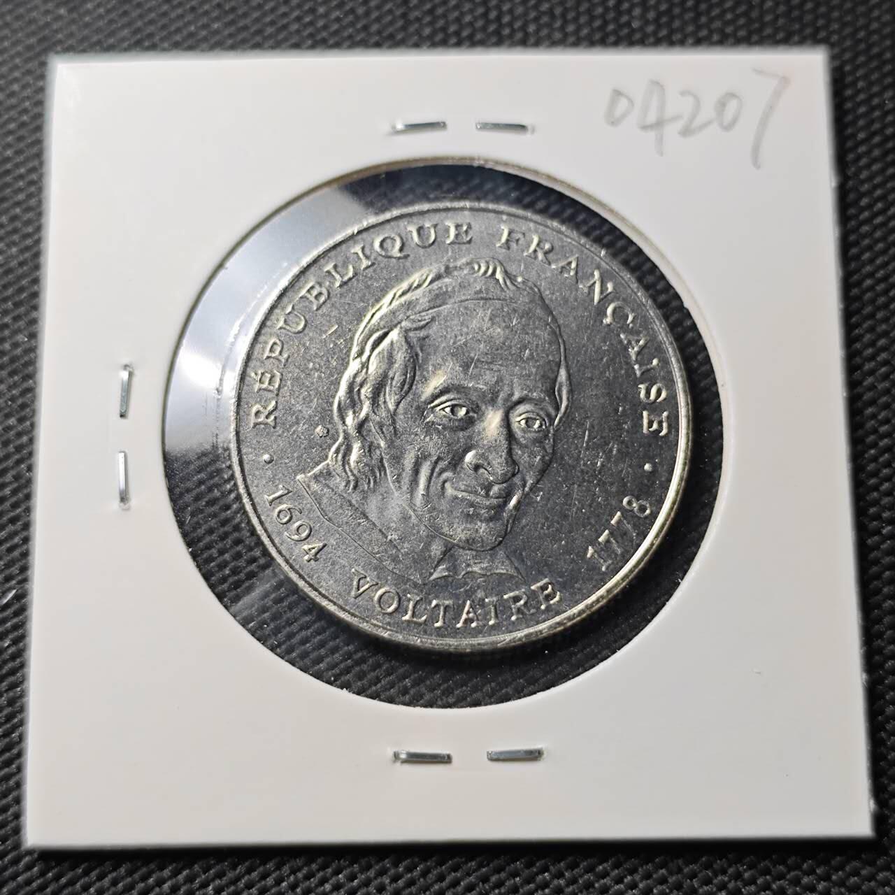 KK钱币收藏小铺   第404期 2月预留时间 周末发货  1994法国5法郎纪念币