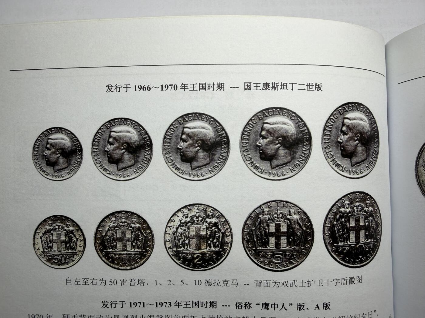 2026年集古藏今外币拍卖第三期-第1场—（总第311拍），可以寄存60天，满160元包邮。 希腊60年代-国王康斯坦丁二世版5枚