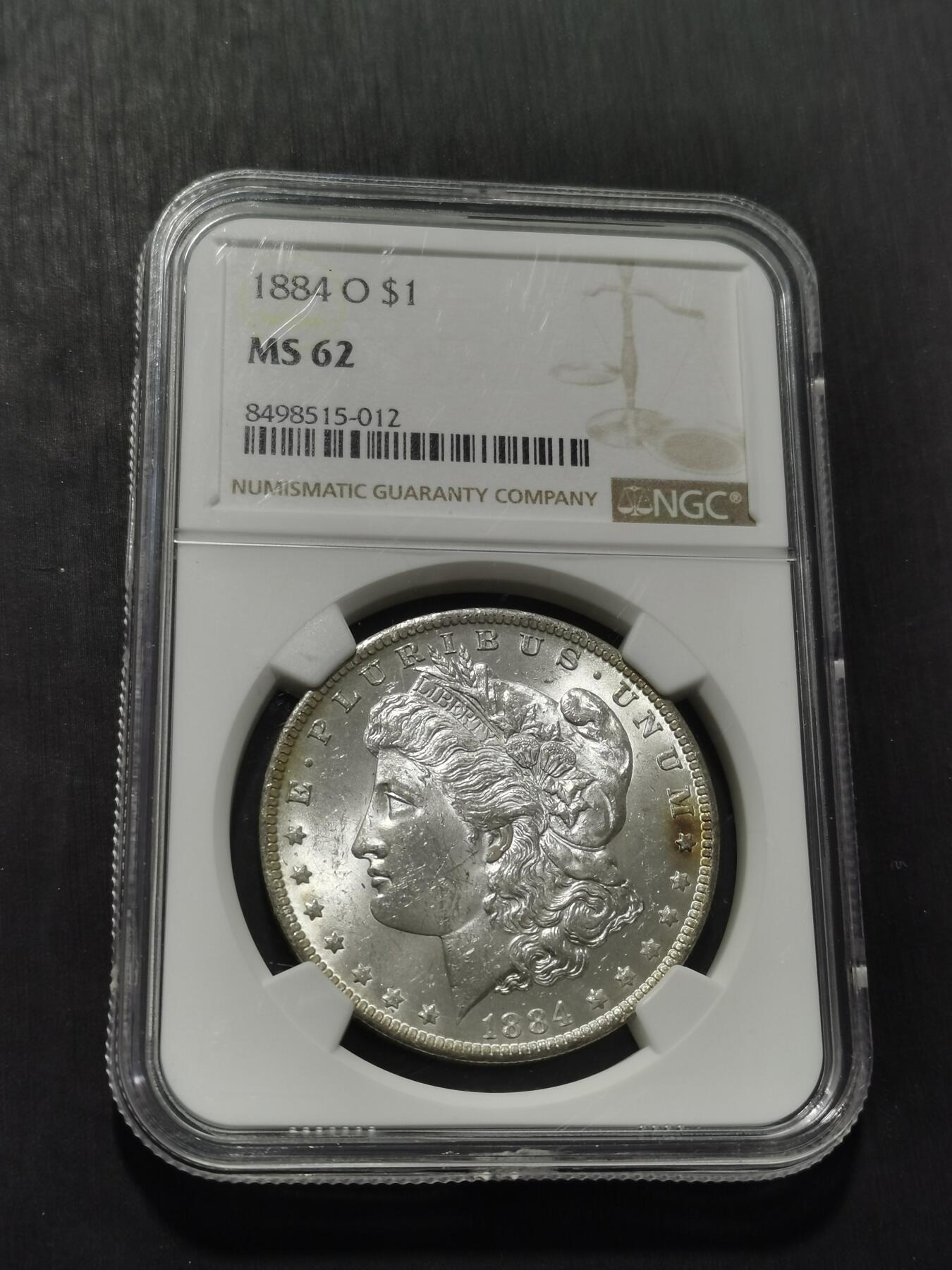 天下钱庄专场欢迎参拍 NGC MS62 1884美国摩根一美元银币