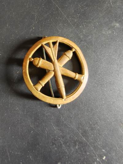 老王徽章第186期 - 法国炮兵贝雷帽徽