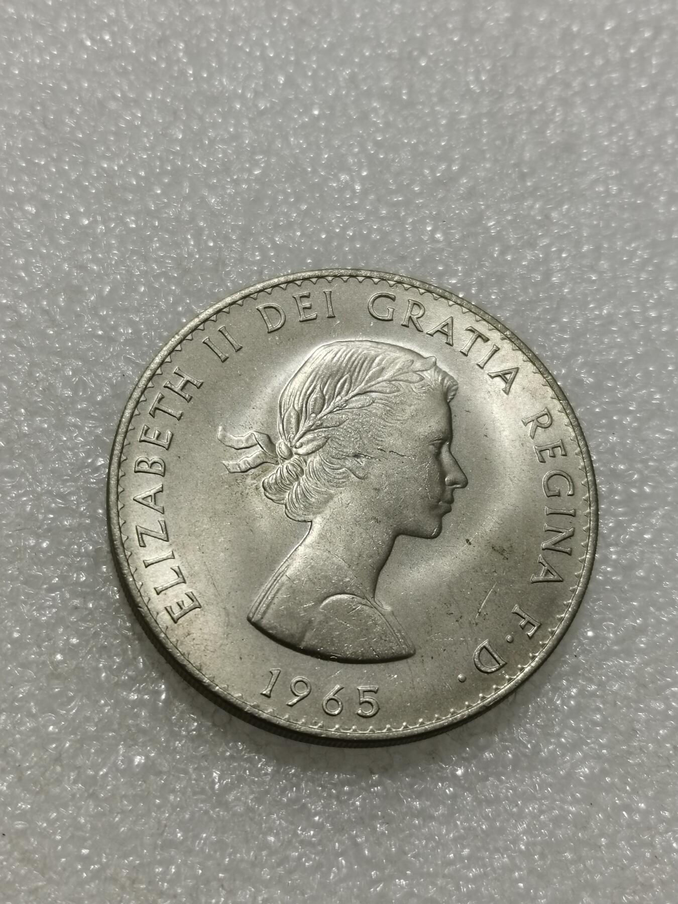 天下钱庄专场欢迎参拍 英国丘吉尔纪念，镍币