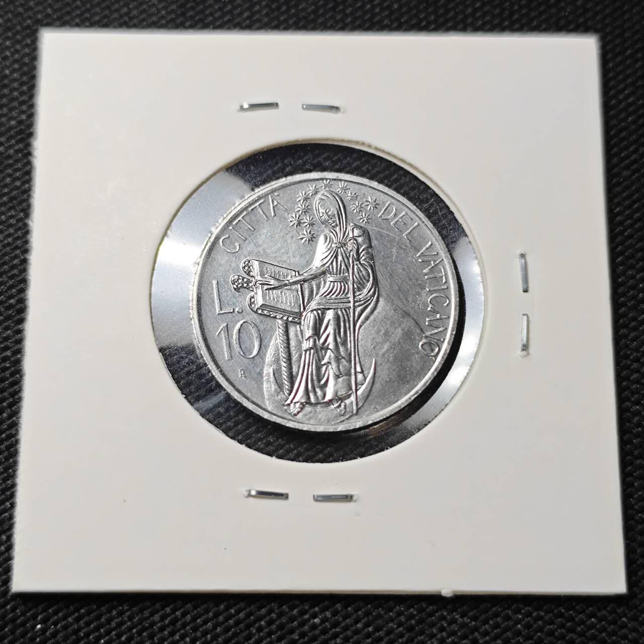 KK钱币收藏小铺   第405期 2月预留时间 周末发货 梵蒂冈10里拉 