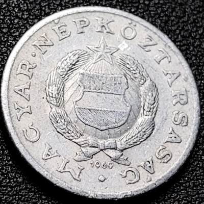 泉币菌-第206场-拍品多 请提前出价 匈牙利1969年1福林铝币 社会主义时期23.5mm 