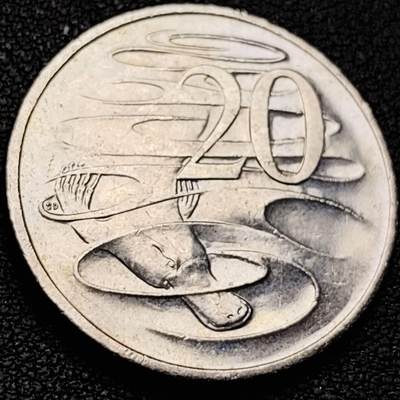 泉币菌-第206场-拍品多 请提前出价 - 原光美品 英属 澳大利亚20分 伊丽莎白女王 鸭嘴兽 28.5mm