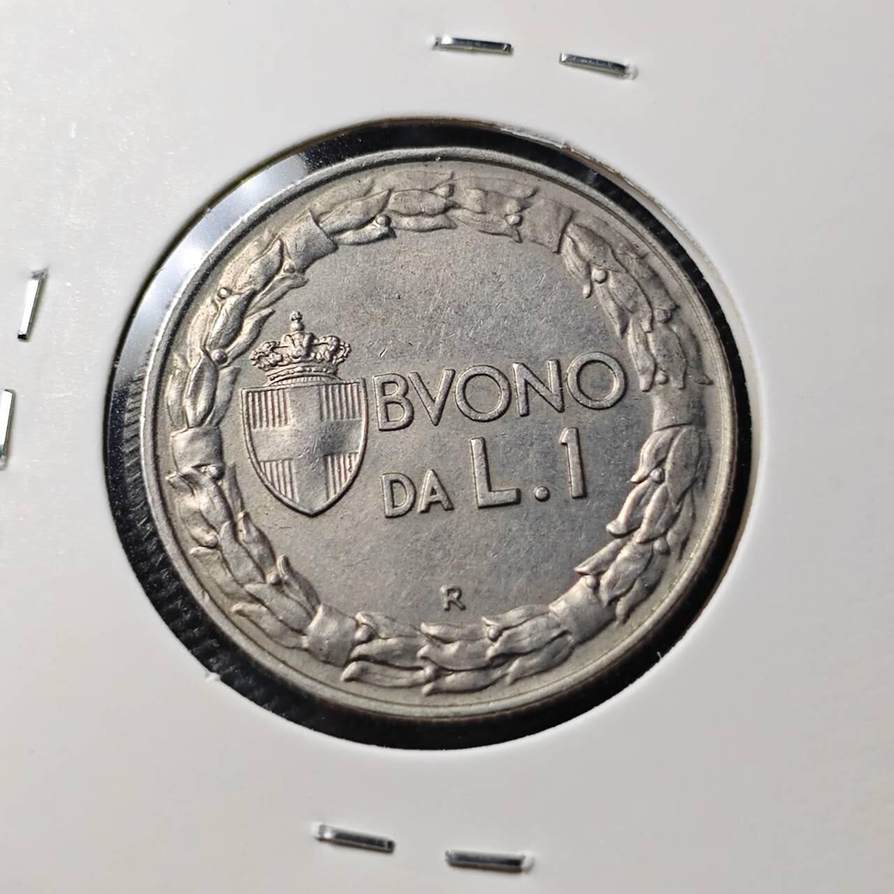 KK钱币收藏小铺   第404期 2月预留时间 周末发货  1928意大利1里拉