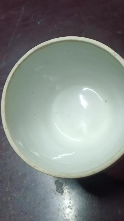 明晚清初时期斗彩墩式碗