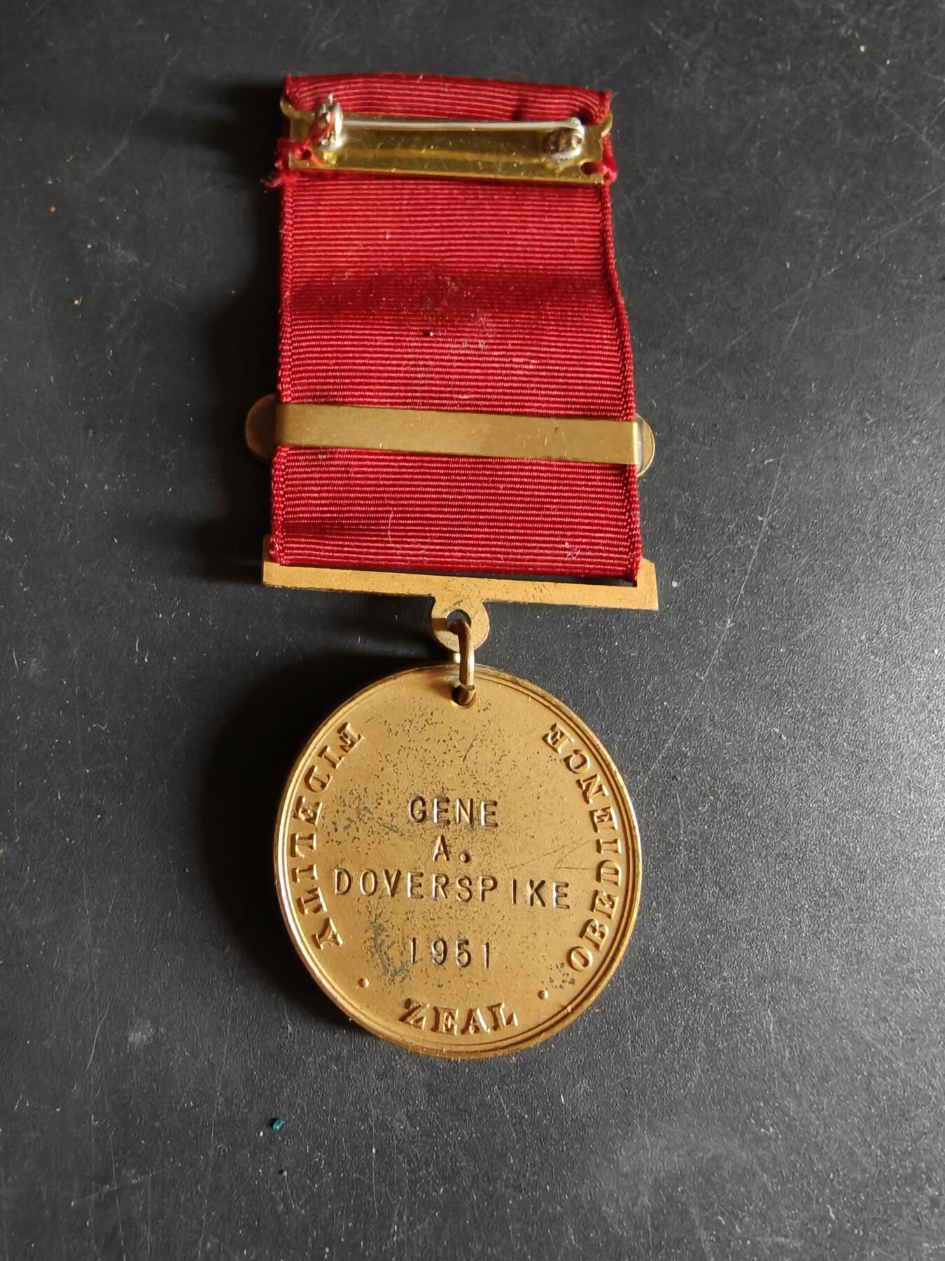 老王徽章第186期 美国海军品德优良奖章    1951年实发    带二次获得勋条   少见