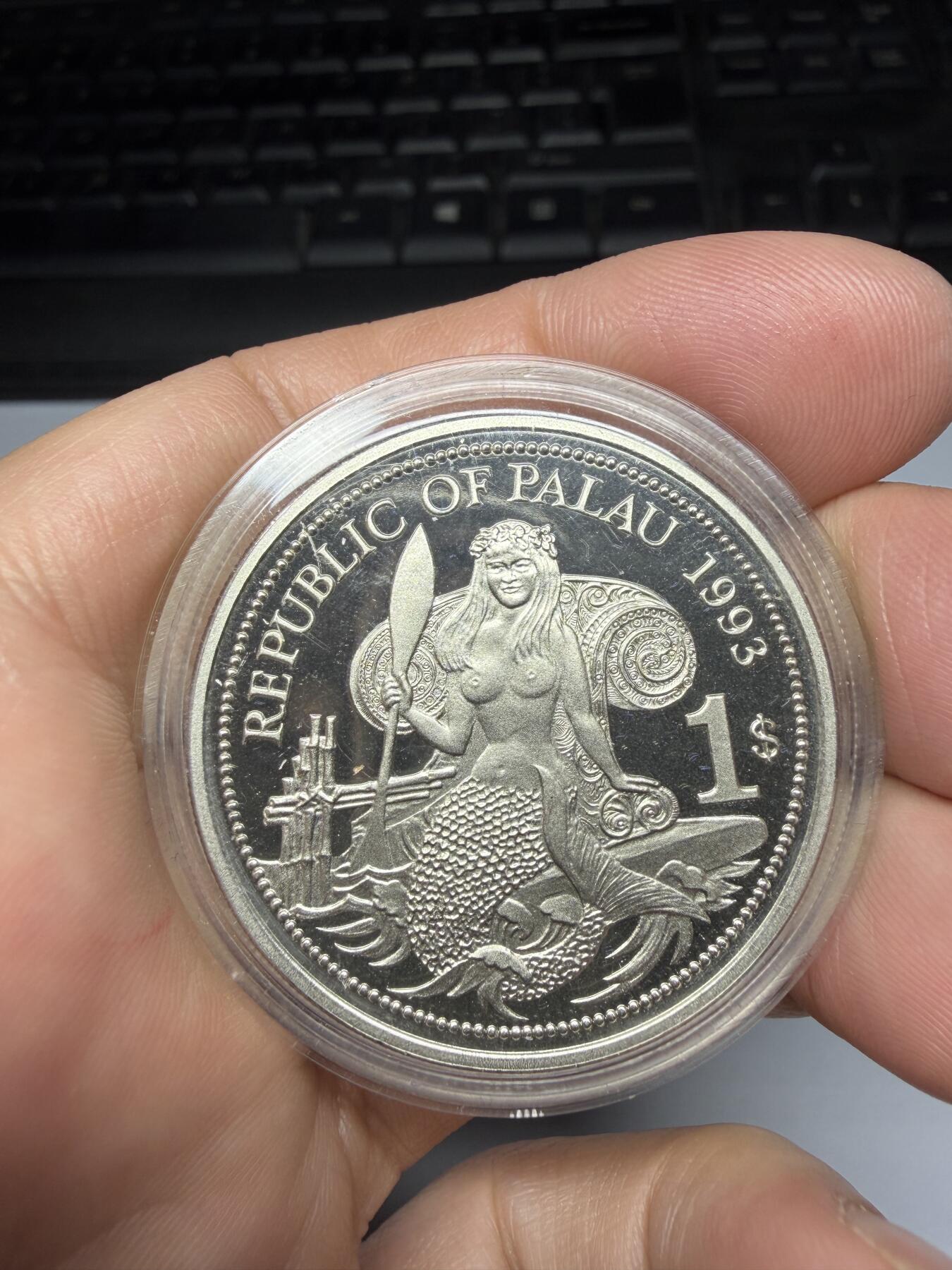 2026年集古藏今外币拍卖第三期-第1场—（总第311拍），可以寄存60天，满160元包邮。 1993年帕劳彩色五元纪念币