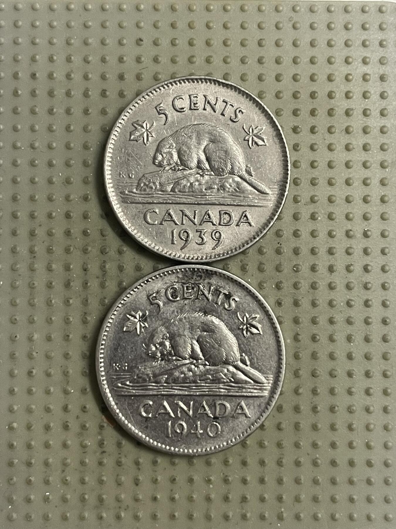 2026年第32场各国散币拍卖（总第182场） 加拿大乔六版5分2枚