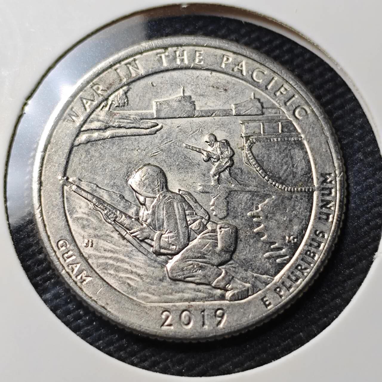 KK钱币收藏小铺   第404期 2月预留时间 周末发货  2019美国25分纪念币