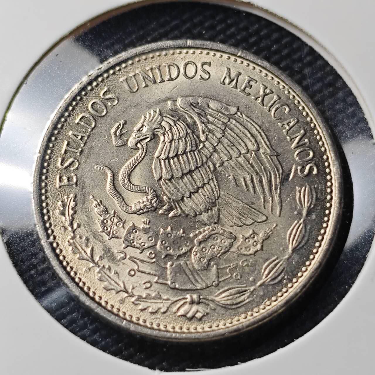 KK钱币收藏小铺   第404期 2月预留时间 周末发货  墨西哥50比索 好品