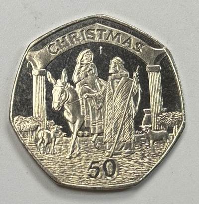 S&S Numismatic世界钱币-拍卖 第122期  - 直布罗陀2003年 圣诞节 50便士纪念币