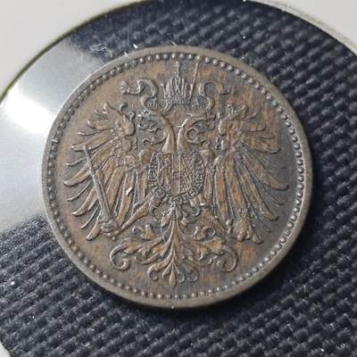 KK钱币收藏小铺   第404期 2月预留时间 周末发货 -  1899奥地利1格罗申铜币