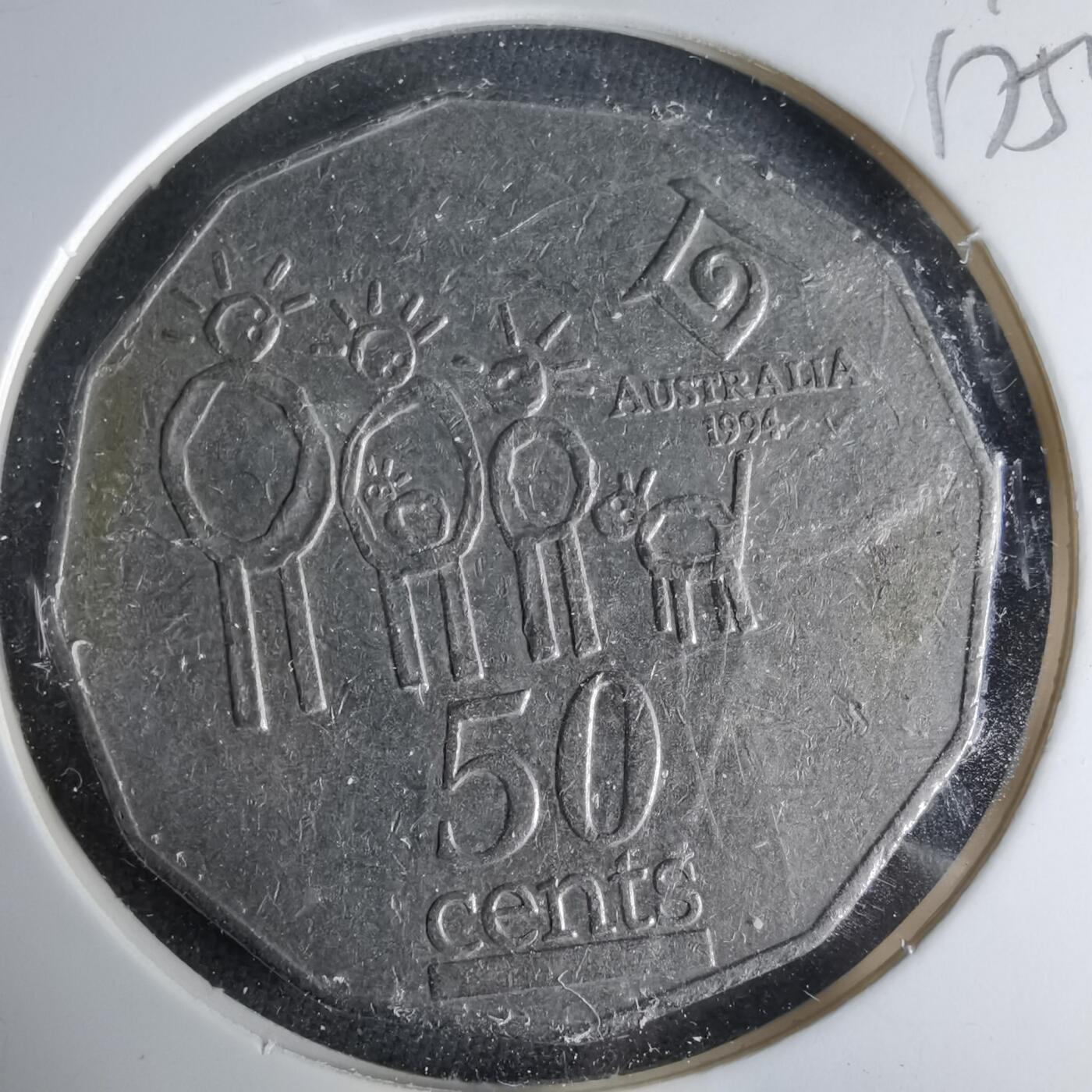 沼泽如烟--第1017场 澳大利亚1994年50分纪念币