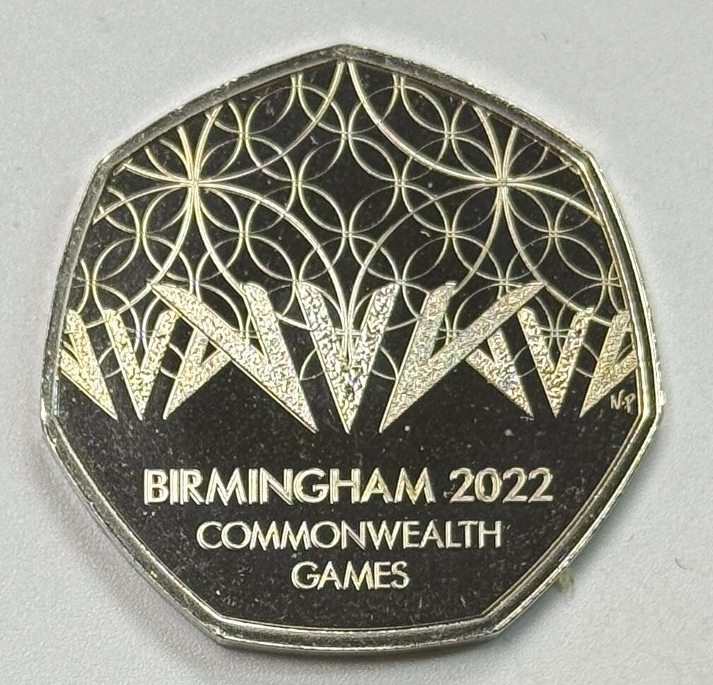 S&S Numismatic世界钱币-拍卖 第122期  英国2022年 伯明翰英联邦运动会 50便士纪念币 BU