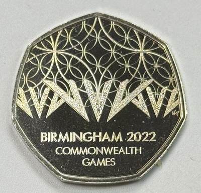S&S Numismatic世界钱币-拍卖 第122期  - 英国2022年 伯明翰英联邦运动会 50便士纪念币 BU