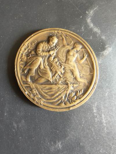 老王徽章第186期 - 法国小制造商与发明家协会“雷平竞赛”大铜章     直径48mm    重量48.4g