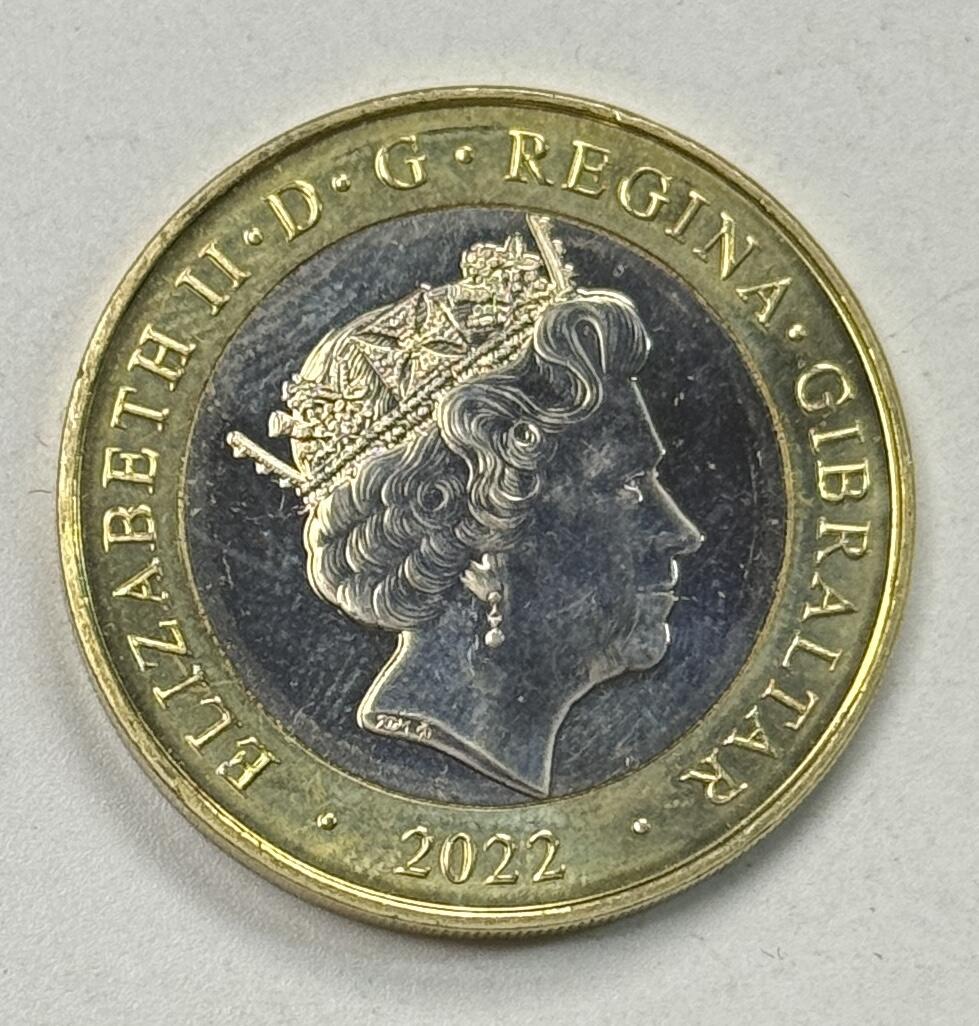 S&S Numismatic世界钱币-拍卖 第122期  直布罗陀2022年 圣诞节 2英镑双色纪念币