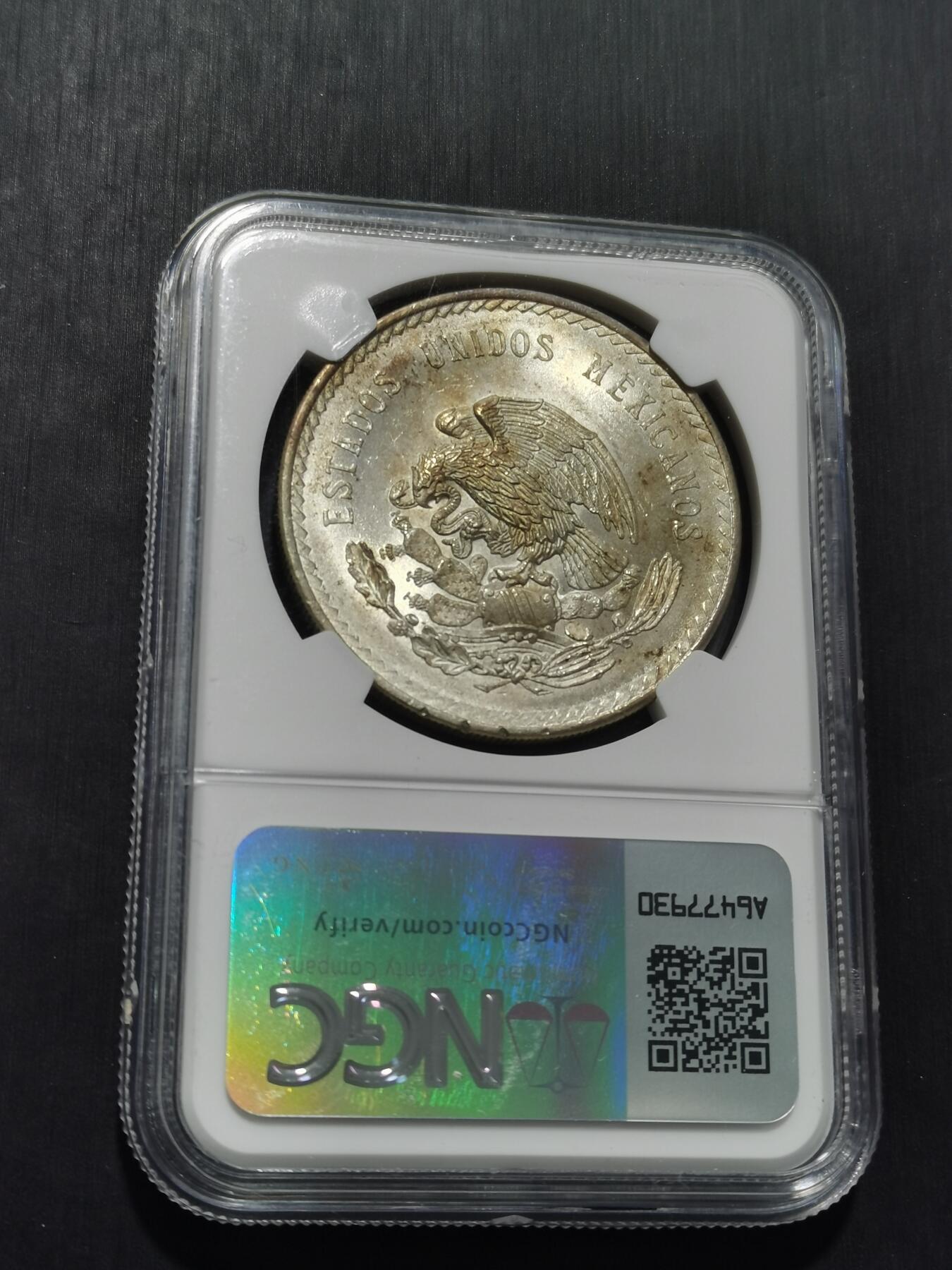 天下钱庄专场欢迎参拍 NGC MS63 墨西哥印第安人酋长银币