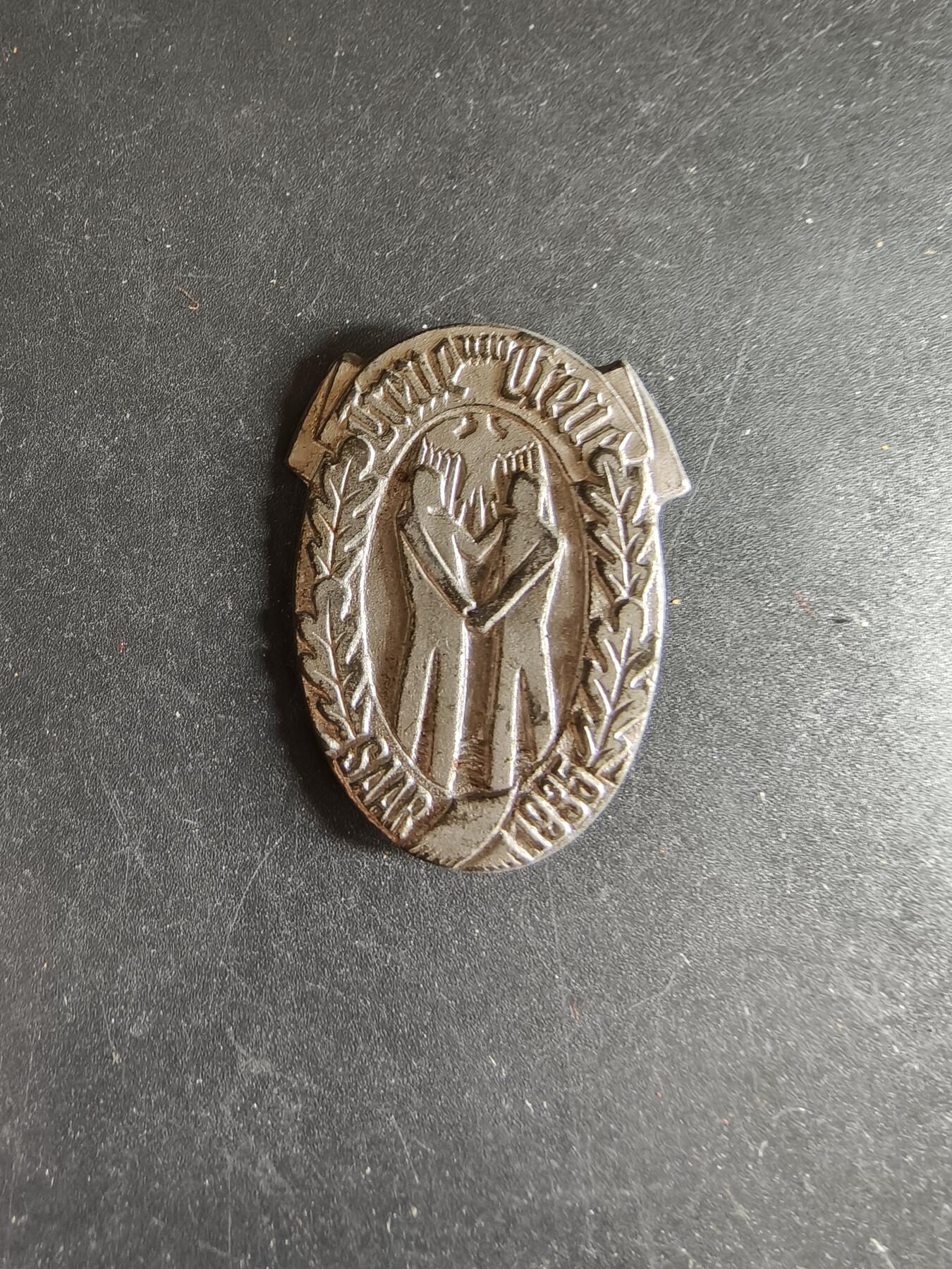 老王徽章第186期 德三1935年萨尔回归证章