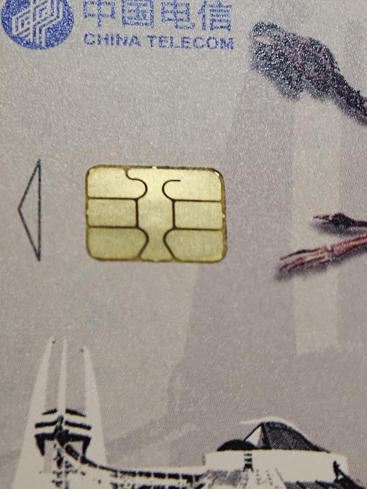 公藏第62期裸卡拍卖 电信IC新卡（IC-51   中华恐龙）5全无封套广东版，芯片光亮，卡品好。