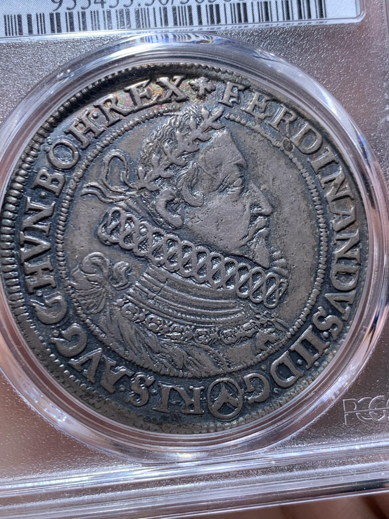 《竞宝斋》第469场 周日，周一 2场连拍 （全场包邮）欢迎送拍 PCGS AU50 奥地利帝国 1620年 斐迪南二世 泰勒大银币 只发行了2年 少见头像