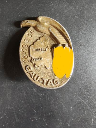 老王徽章第186期 - 德三1936年NSDAP科布伦茨-特里尔地区代表大会证章