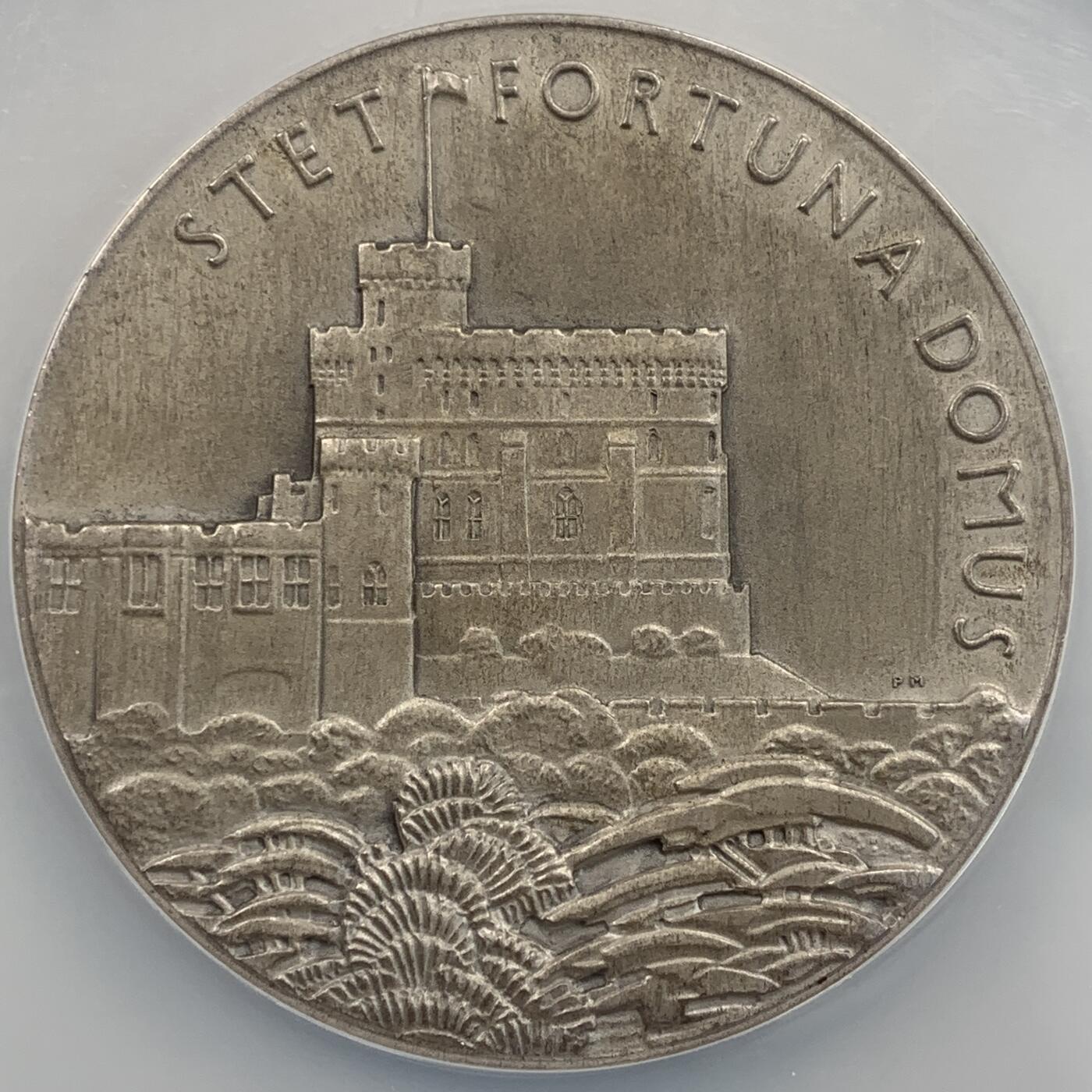 掌中浮雕-藏着的欧洲第054场 NGC MS64 : 1935年英国乔治五世登基25周年大银章，57mm