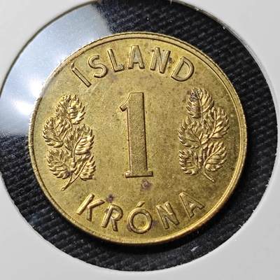 KK钱币收藏小铺   第405期 2月预留时间 周末发货 - 1975冰岛1克朗 