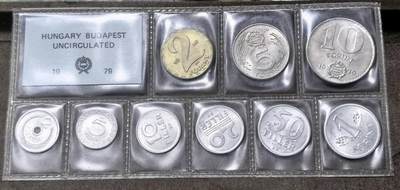 北京马甸外国币专卖第148期，非贵金属外国流通币，纪念币币，中国早期纪念币专场，陆续上拍，欢迎关注 - 匈牙利官方塑封1979年套币，稀少品种