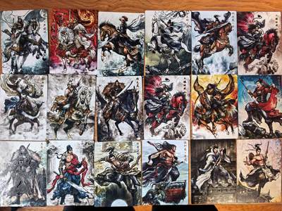 阳大大卡牌拍卖第104期（持续收拍品，周五晚上九点截拍，进群福利早知道） 【普卡】卡德曼 张建东水浒 普闪60张小全套 凑齐不易